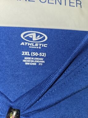 Athletic Works 2XL Royal Blue V-Neck Shirt